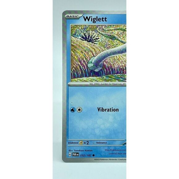 Wiglett 052/182 Paradox Rift Scarlet & Violet Pokemon Non‎ Holo 2023 NM Unplayed - Picture 2 of 6